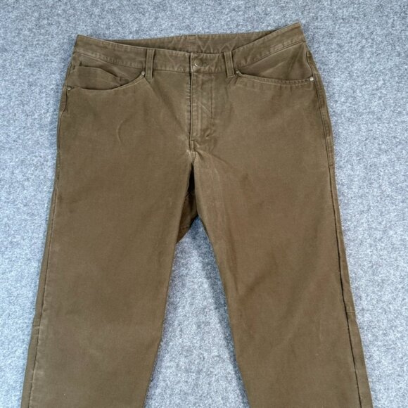 Lululemon Mens ABC Pant Slim Utilitech Burnt Camel Brown Tan Sz 33x32‎ Workwear - Picture 4 of 12
